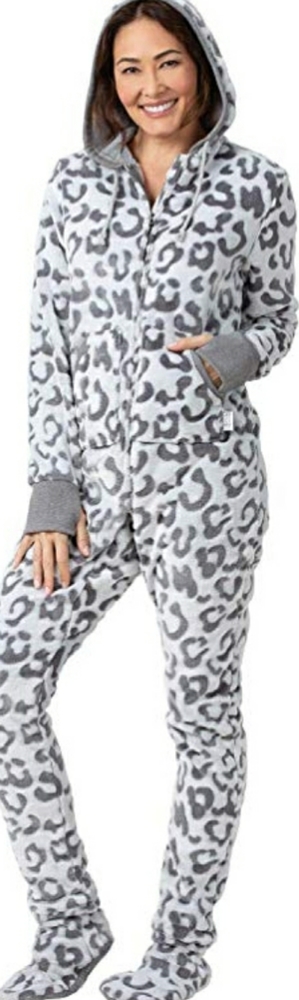 Adult leopard large onesie womans